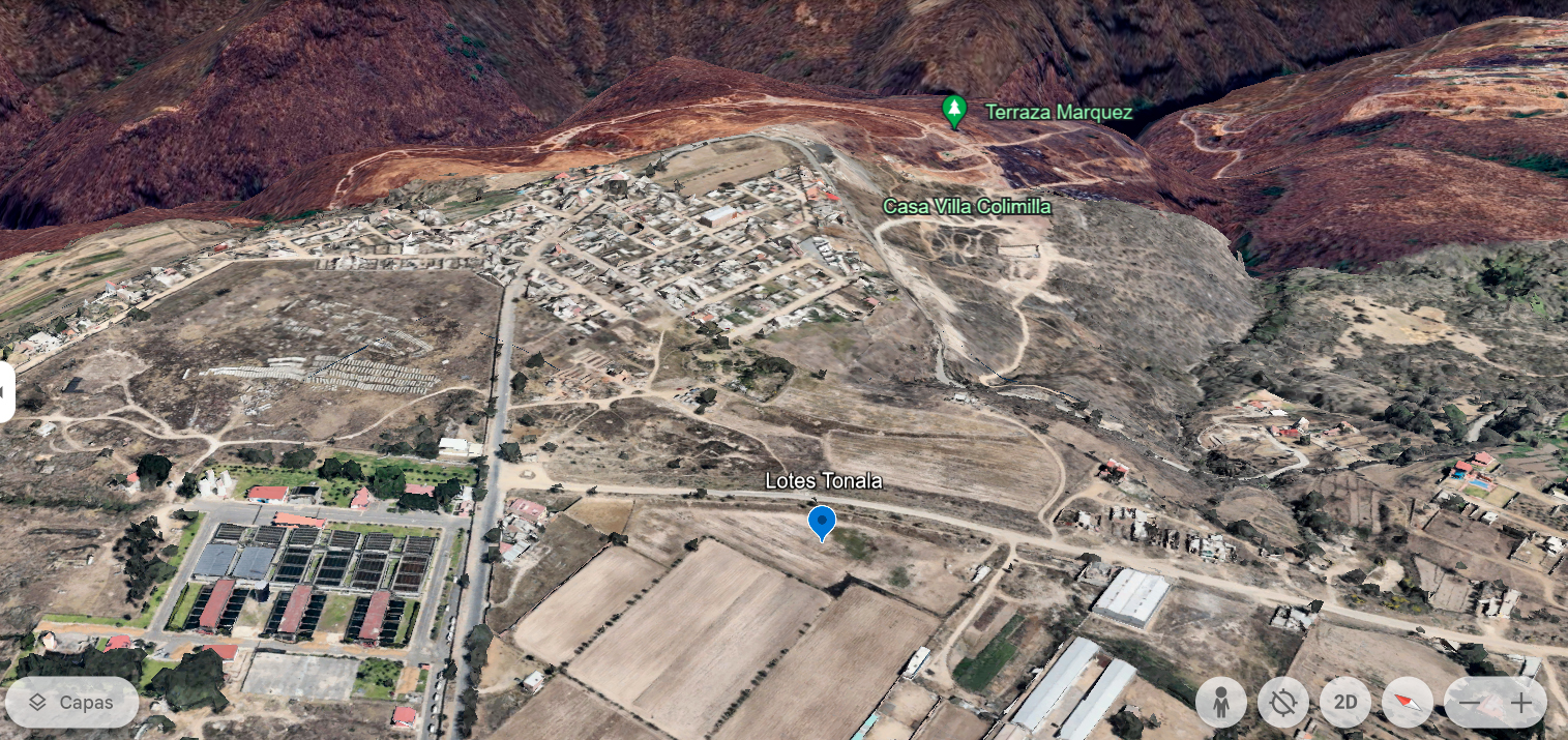 Visualizacion Google Earth - Terreno - Lotes Tonala - Propiedades Plus