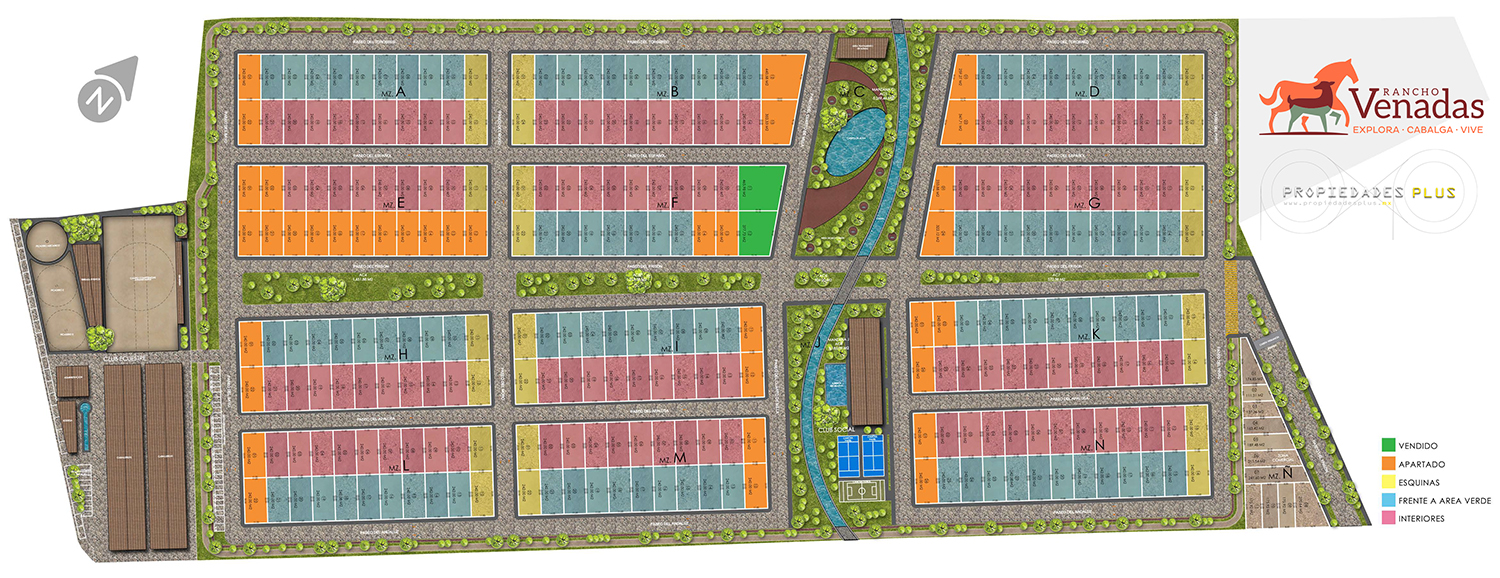 Plano disponibilidad Rancho Venadas- Febrero 2025 - Propiedades Plus