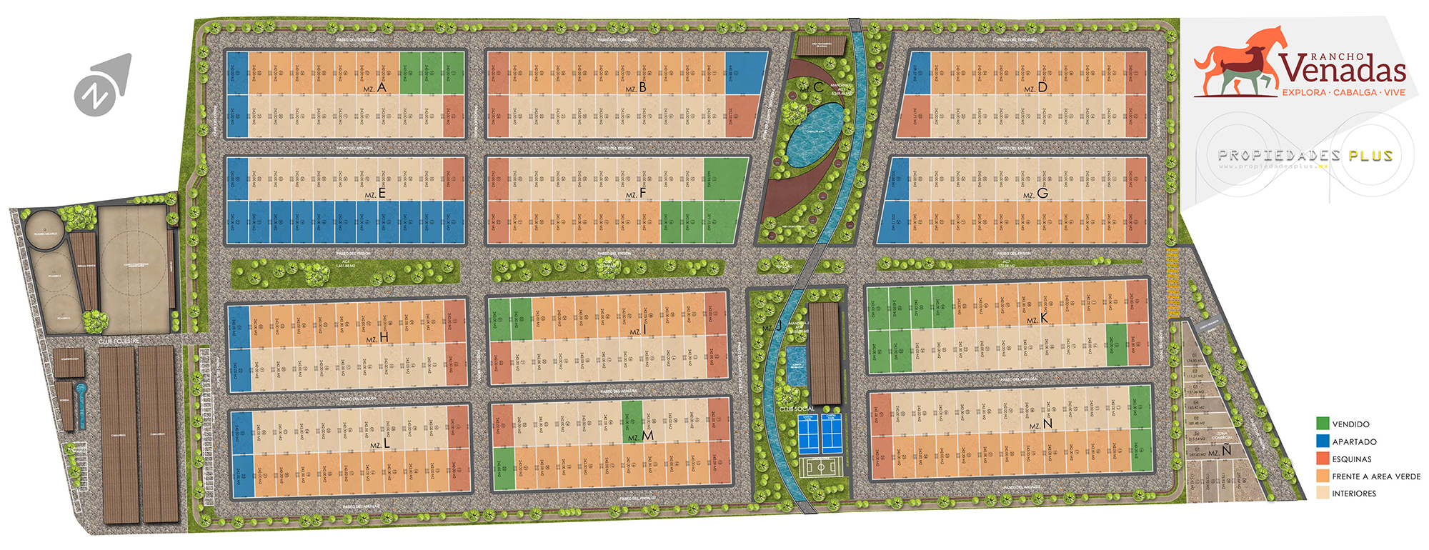Plano disponibilidad - Rancho Venadas - Mayo 2025 - Propiedades Plus MX