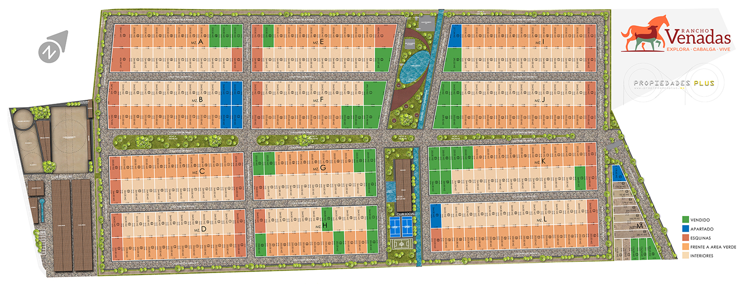 Plano disponibilidad Rancho Venadas- Marzo 2025 - Propiedades Plus Plano disponibilidad Rancho Venadas- Marzo 2025 - Propiedades Plus