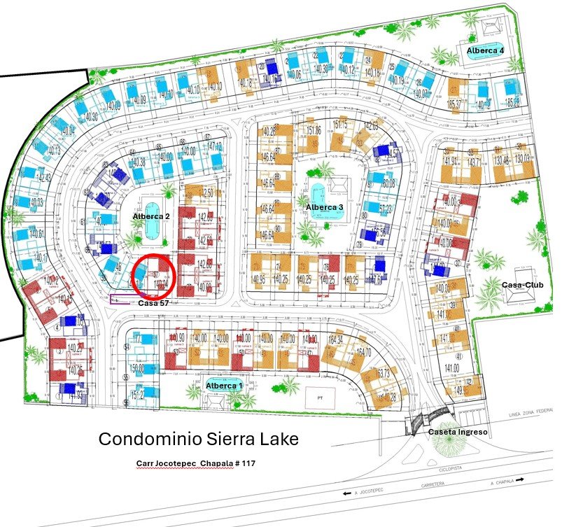 Mapa localizacion casa Condominio Sierra Lake - Propiedades Plus MX