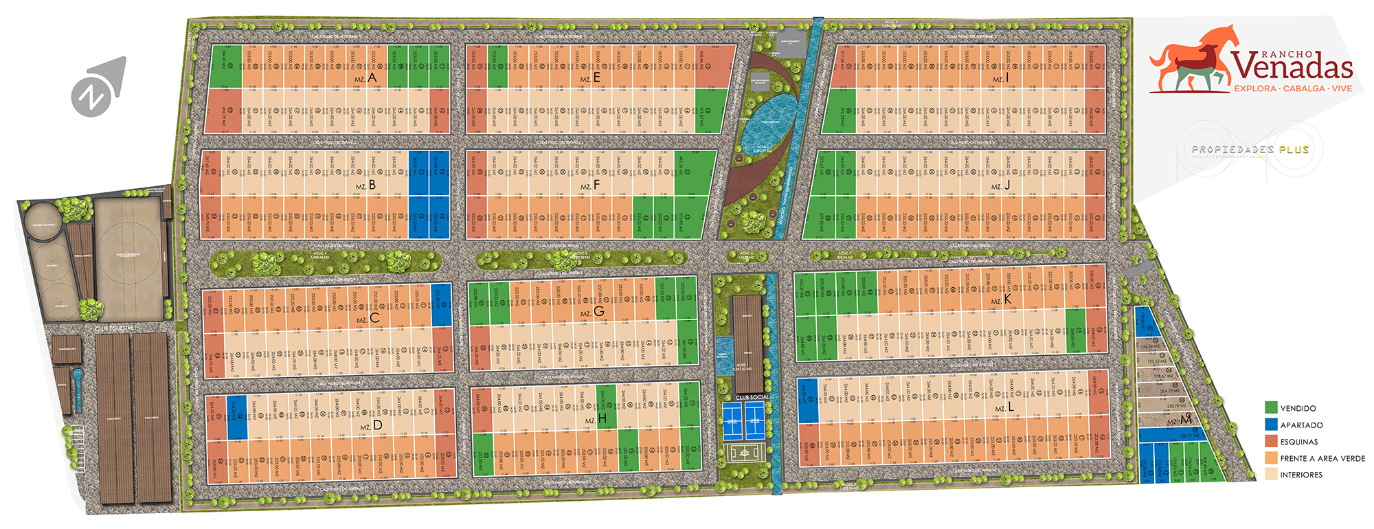 Plano disponibilidad - Mayo 2026 - Rancho Venadas - Propiedades Plus Plano disponibilidad - Mayo 2026 - Rancho Venadas - Propiedades Plus